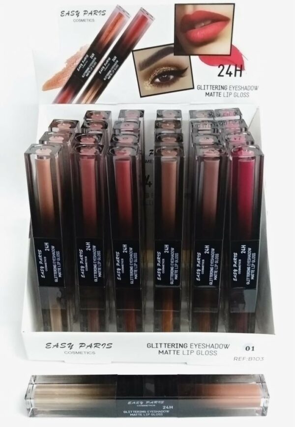 Easy Paris 24h Glittering eyeshadow & matte lip gloss